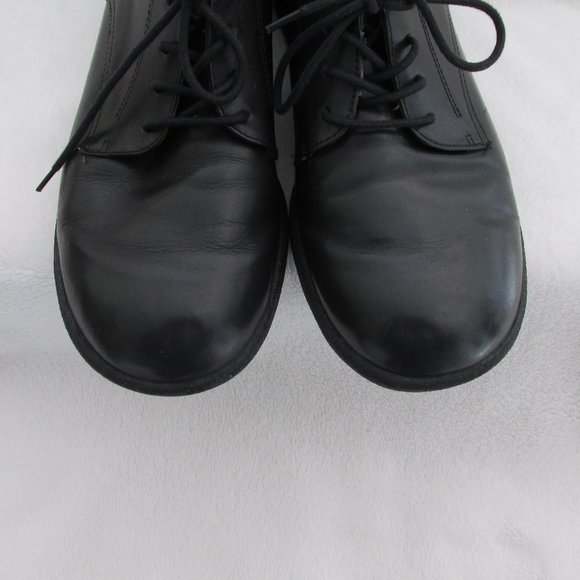Rockport Women’s Black Leather Platform Lace-up Shoes 7.5 Wide - Picture 2 of 8